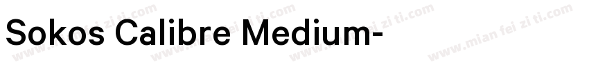 Sokos Calibre Medium字体转换
